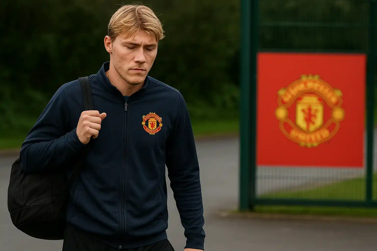 Hojlund lặng lẽ rời sân tập MU giữa tin đồn ra đi